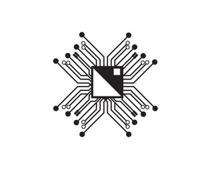 Circuit illustration vector design