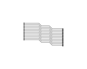 Circuit illustration vector design