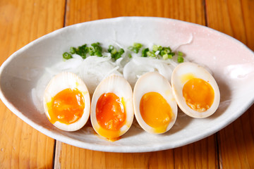 半熟卵 Soft-boiled eggs