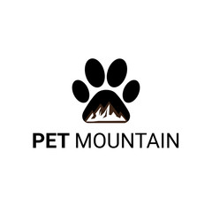 Hand drawn Inspiration Typography for t-shirt print. Stay wild. Travel, adventure poster with paw, mountain and forest.