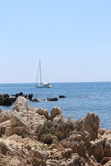 yacht in the sea