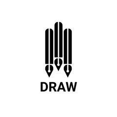 Blue Logo template real estate, apartment, condo, house, rental, business. brand, branding, logotype, company, corporate, identity. modern and elegant style design