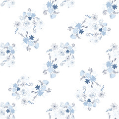 Beautiful elementary usual natural flower, great design for any purposes. Seamless pattern floristic.