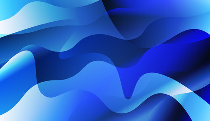 Abstract Waves. Futuristic Technology Style Background. For Template Cell Phone Backgrounds. Vector Illustration with Color Gradient