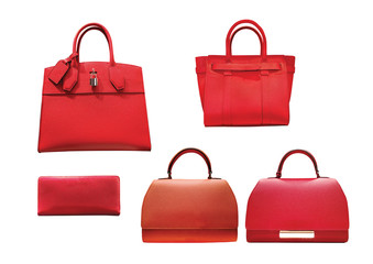  women fashion accessories series - isolated on white background