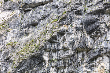 Rock formation in the mountains as a background
