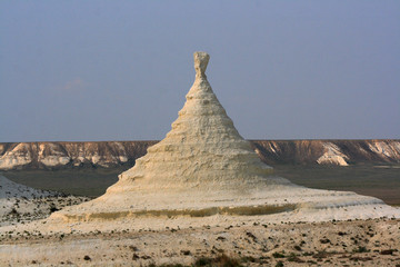 Kazakhstan. Plateau Aktalagay. Cretaceous outcrops.