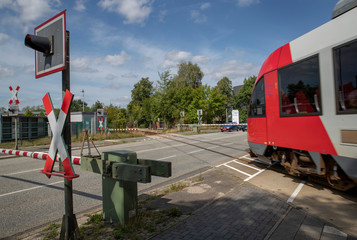 City of Neumunster Germany Sleeswijk Holstein train