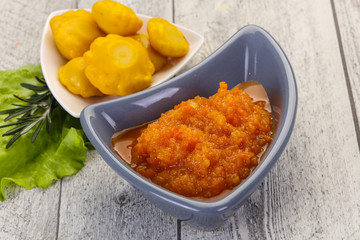 Zucchini squash caviar