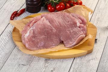 Raw pork meat