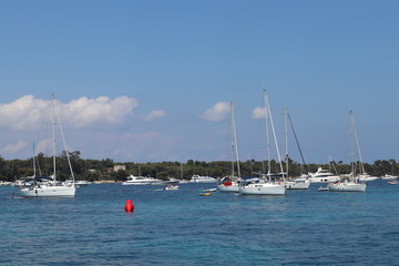 Fototapeta na wymiar yachts in harbor