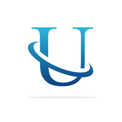 U creative logo design vector art