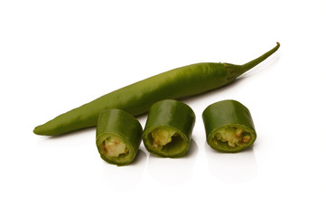 Fresh green chili from Pakistan