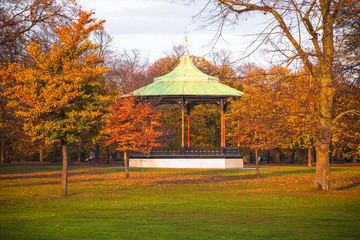 Greenwich Park bandstand in London - obrazy, fototapety, plakaty