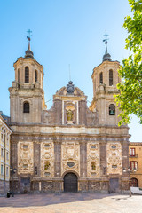 Fototapeta na wymiar View at the church of Santa Isabel in Zaragoza - Spain