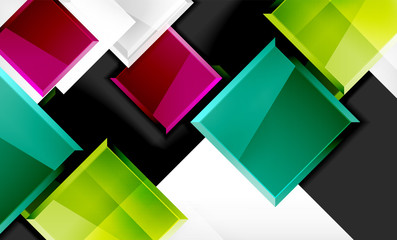 Colorful square and rectangle blocks background