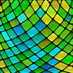 abstract vector stained-glass mosaic background