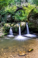 waterfall in forest, Schiessentümpel Luxembourg