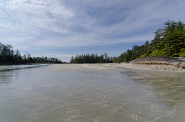 Hiking at Schoonrs Cove beach, Tofino