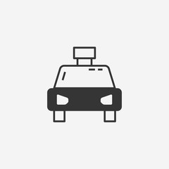 Taxi icon. New trendy taxi vector symbol illustration.