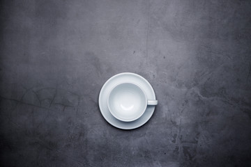 coffee cup on concrete background