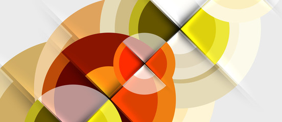 Fototapeta premium Circular geometrical design template