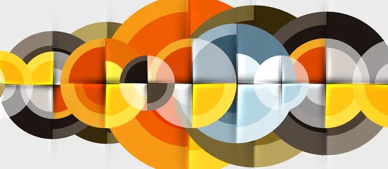 Runde geometrische Designvorlage © antishock