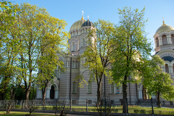 Russisch orthodoxe Kathedrale in Riga, Lettland