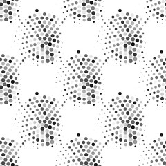 Modern halftone background meaningful dots Abstract futuristic backdrop.