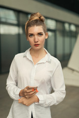 Fototapeta na wymiar portrait of a young business woman