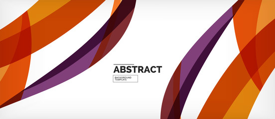 Colorful wave lines abstract background, color line for business or techno presentation