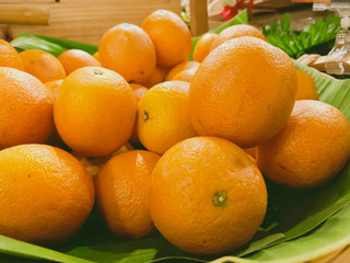 oranges in basket