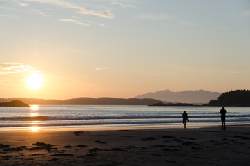 Fototapeta na wymiar Sunset at Chesterman beach