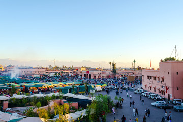 Fototapeta premium Square Bazaar in Marrakesh. Morocco. Travels. Culture.