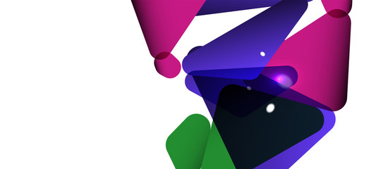 Triangle geometric background in trendy style on light background. Retro vector illustration. Colorful bright. Trendy modern style. Vector business illustration.