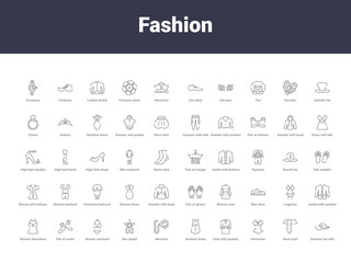fashion outline icons