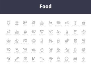 food outline icons