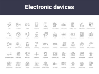 electronic devices outline icons