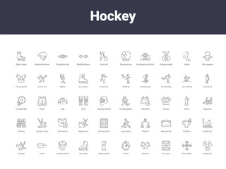 hockey outline icons