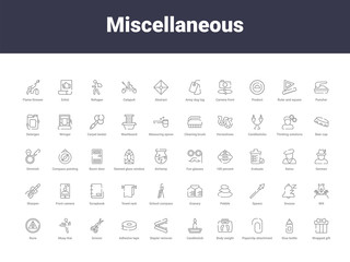 miscellaneous outline icons