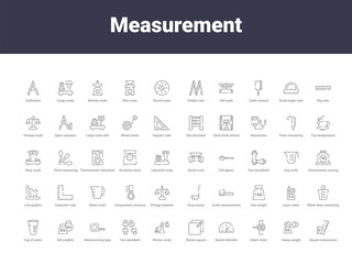 measurement outline icons