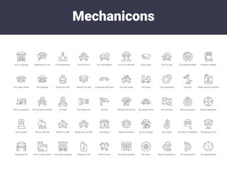 mechanicons outline icons