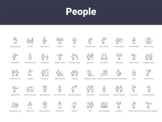 people outline icons