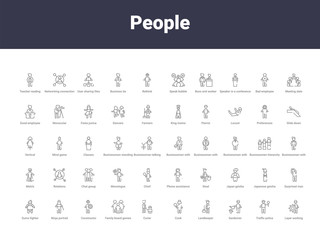 people outline icons