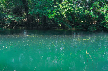 Obraz premium artificial pond in Milan