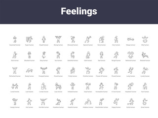 feelings outline icons