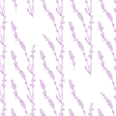 Modern abstract design template with pink lavender violet pattern on purple background for textile design. Fabric texture.
