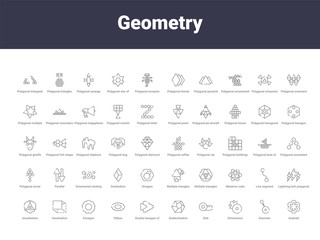 geometry outline icons