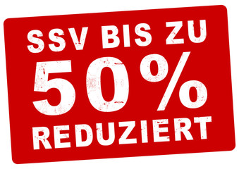 nlsb749 NewLongStampBanner nlsb - german banner (deutsch) - SSV bis zu 50% reduziert: Stempel - einfach / rot / Vorlage - DIN A2, A3, A4 - new-version - xxl g8054