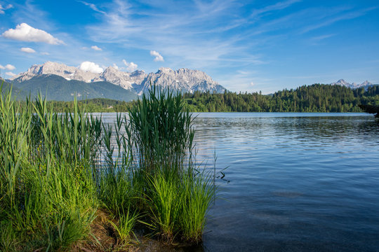 Lake Barmsee at the Karwendel mountains